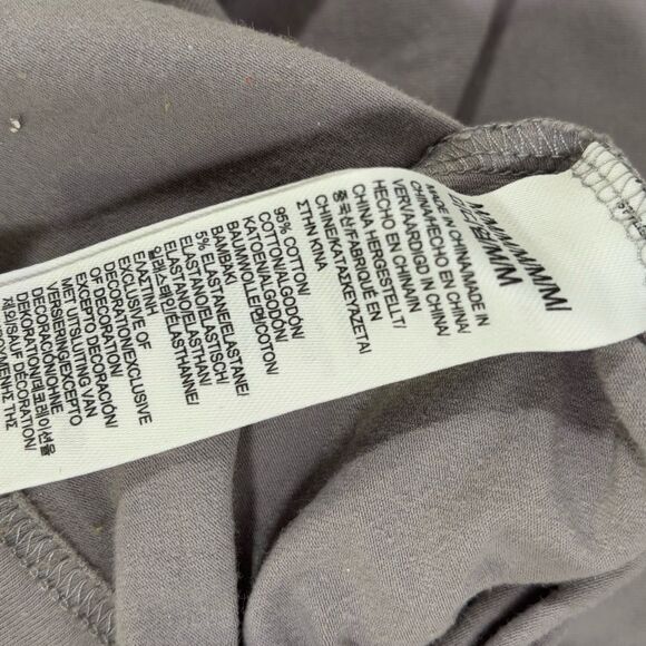 Ted Baker London Dressed to Chill Gray Navy Trim Minimalist Long Sleeve Tshirt M - Picture 11 of 11